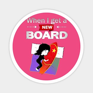 Surfing, Kitesurfing, Windsurfing, I Sleep with my Board Magnet